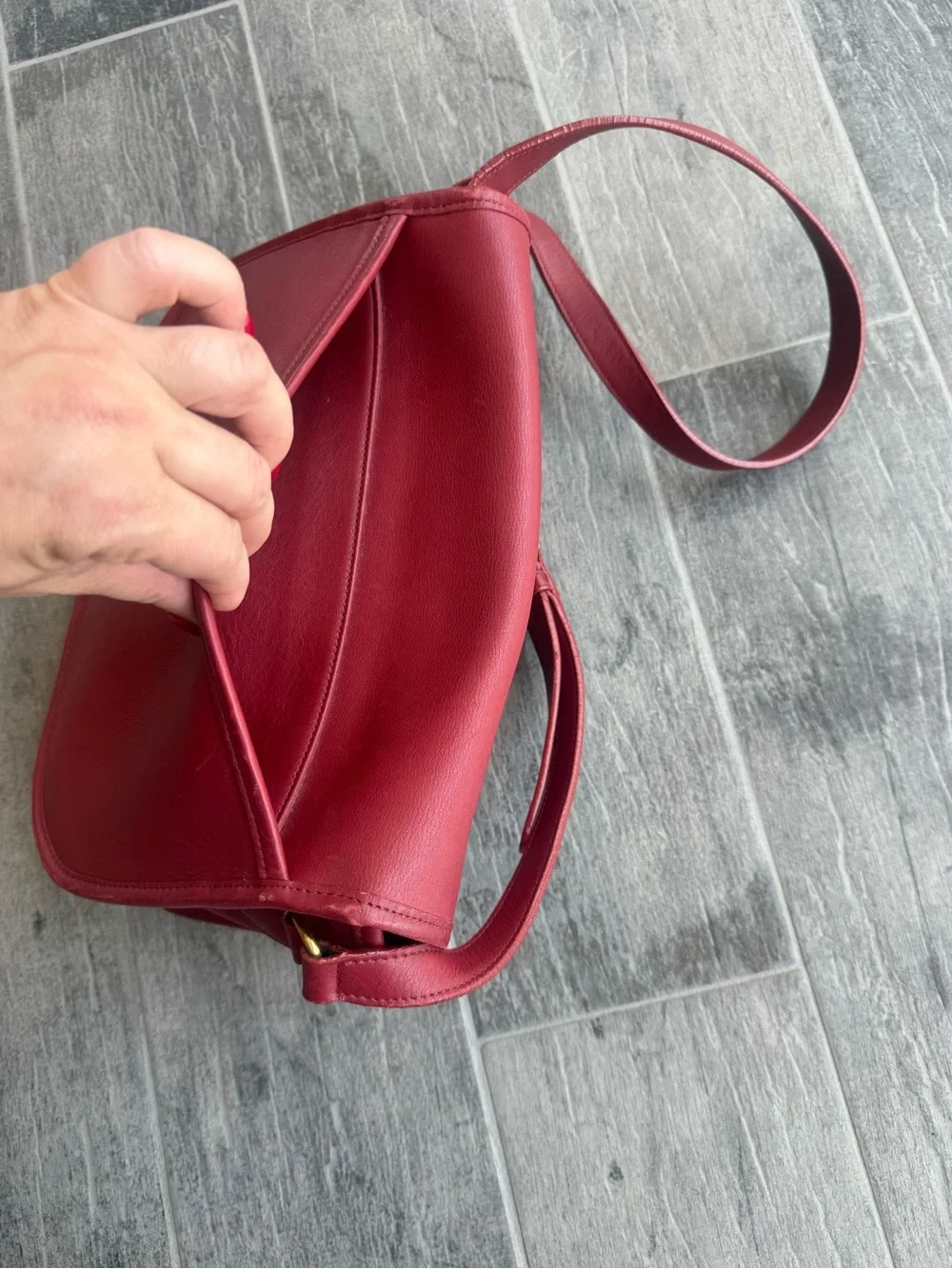 Coach 9790 Vintage Red City Leather Shoulder/Crossbody Bag - Picture 8 of 14